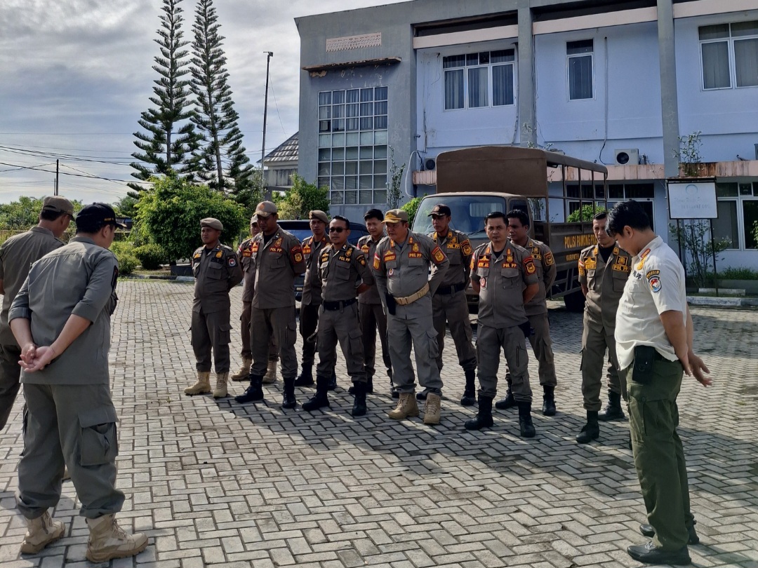 Satpol PP Mukomuko Siagakan Pasukan Terkait Isu Aksi Demonstrasi di Gedung DPRD